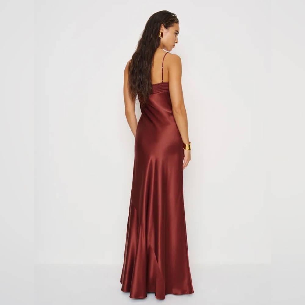 Reformation Silk Neva Dress in Romance, *light flaws* - Picture 2 of 11